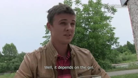 Beauty Czech twink is drinking beer with stranger and getting hooked