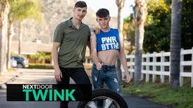 Twink rewards his savior with hardcore anal fucking