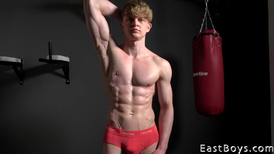 Shredded pretty boy flexing and teasing you on cam