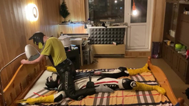 Puppy getting freaky in an amateur gay porno movie